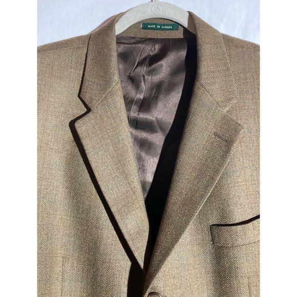 Lauren Ralph Lauren Lord & Taylor Men's Lambswool Houndstooth Sports Jacket 46R - Picture 3 of 10